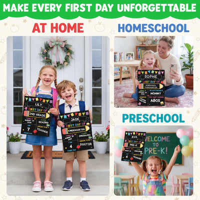 First Day of School Chalkboard Sign | 10x14 Double-Sided
